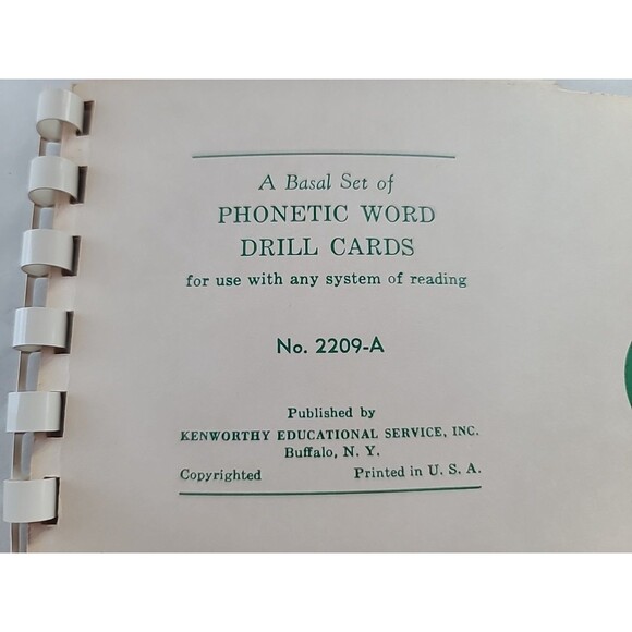 The New Phonetic Word Drill Cards 1965 - Picture 8 of 10